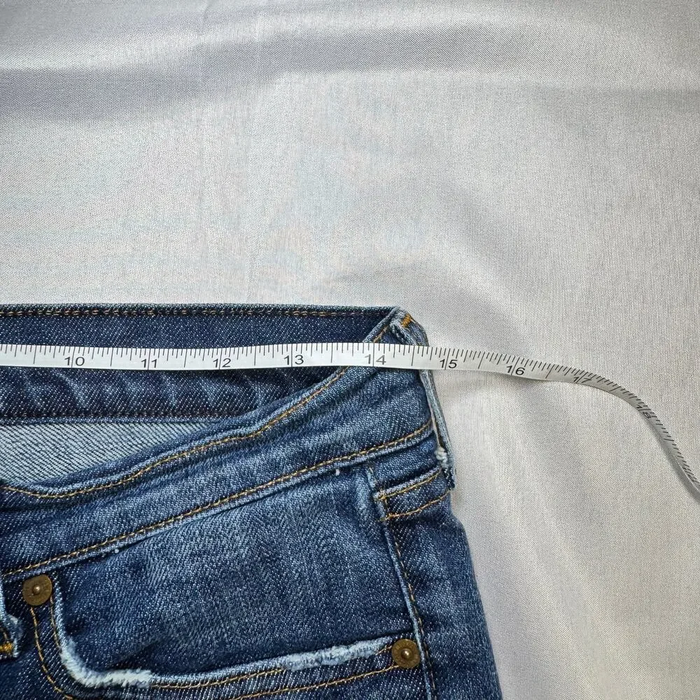 7 For All Mankind Bootcut Jeans Mid Rise Women’s 29 Denim USA Y2K Retro Preppy - Picture 15 of 16